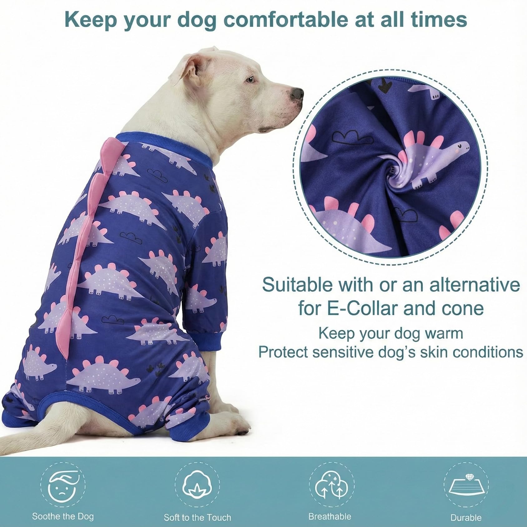 LovinPet large dog pajamas post-op coverage deters licking and protects incisions