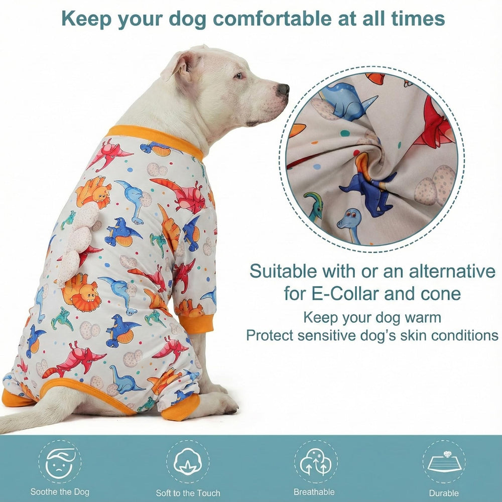 LovinPet large dog pajamas post-op coverage helps deter licking after surgery.