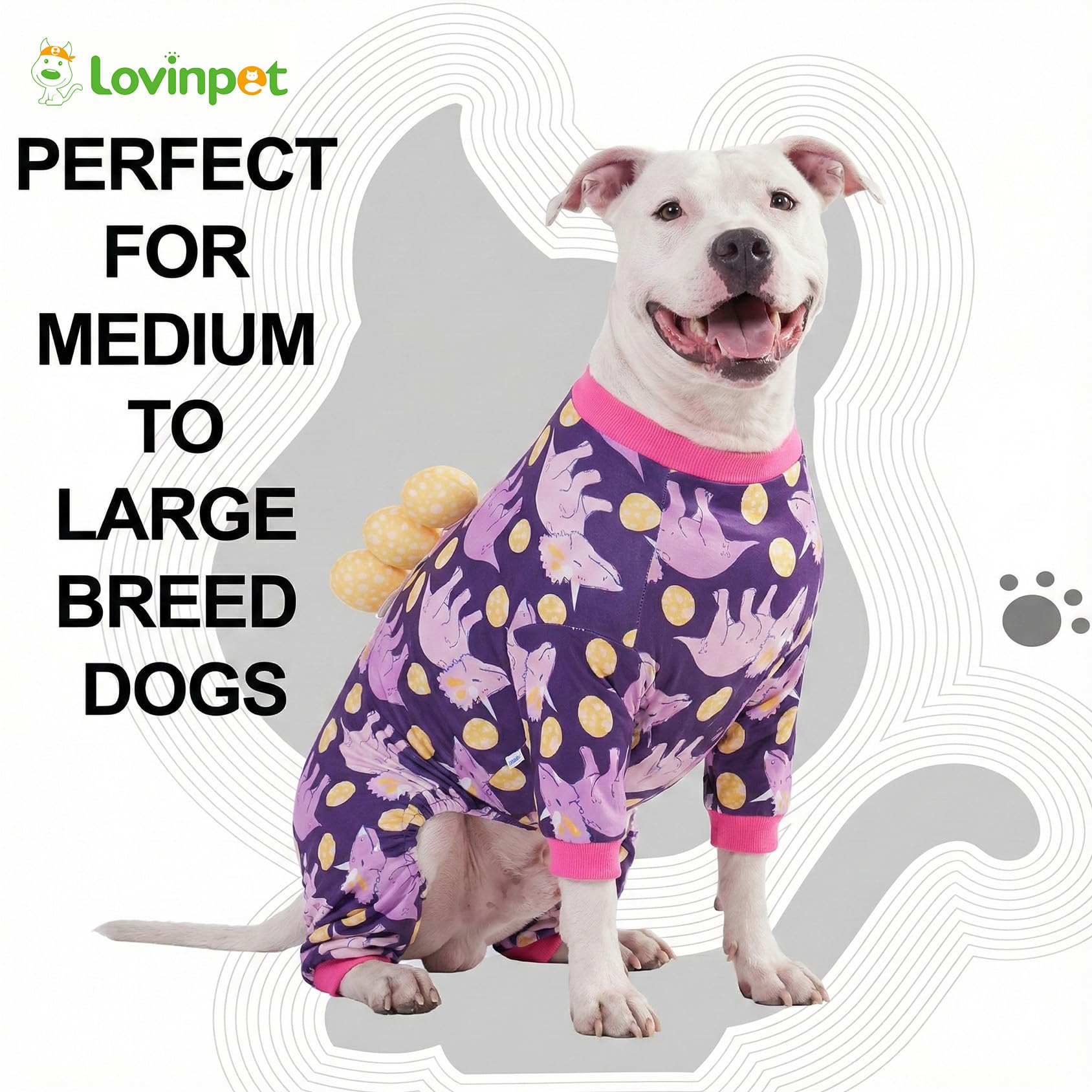 LovinPet large dog pajamas UV-shield fabric for outdoor comfort