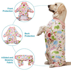LovinPet dog PJS fabric closeup reveals soft cotton-poly blend.