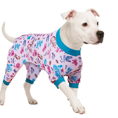 LovinPet large dogs pajamas front view for easy pullover fit for big breeds