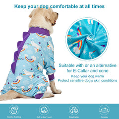 LovinPet large dog onesie side view highlighting easy wear