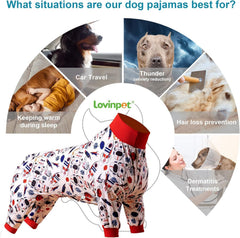 LovinPet lightweight dog pjs fabric-detail shows breathable texture for summer use