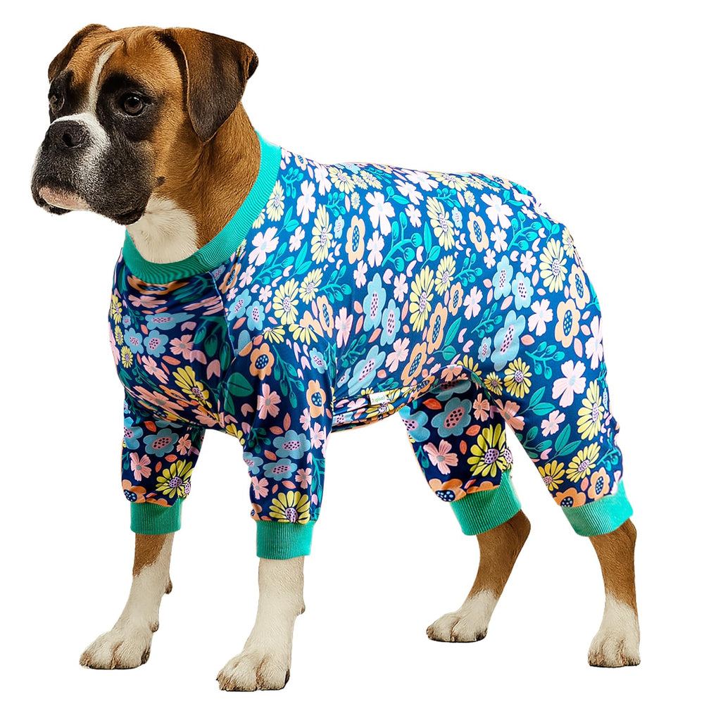 LovinPet onsie for big dogs provides post-surgery protection with gentle coverage.