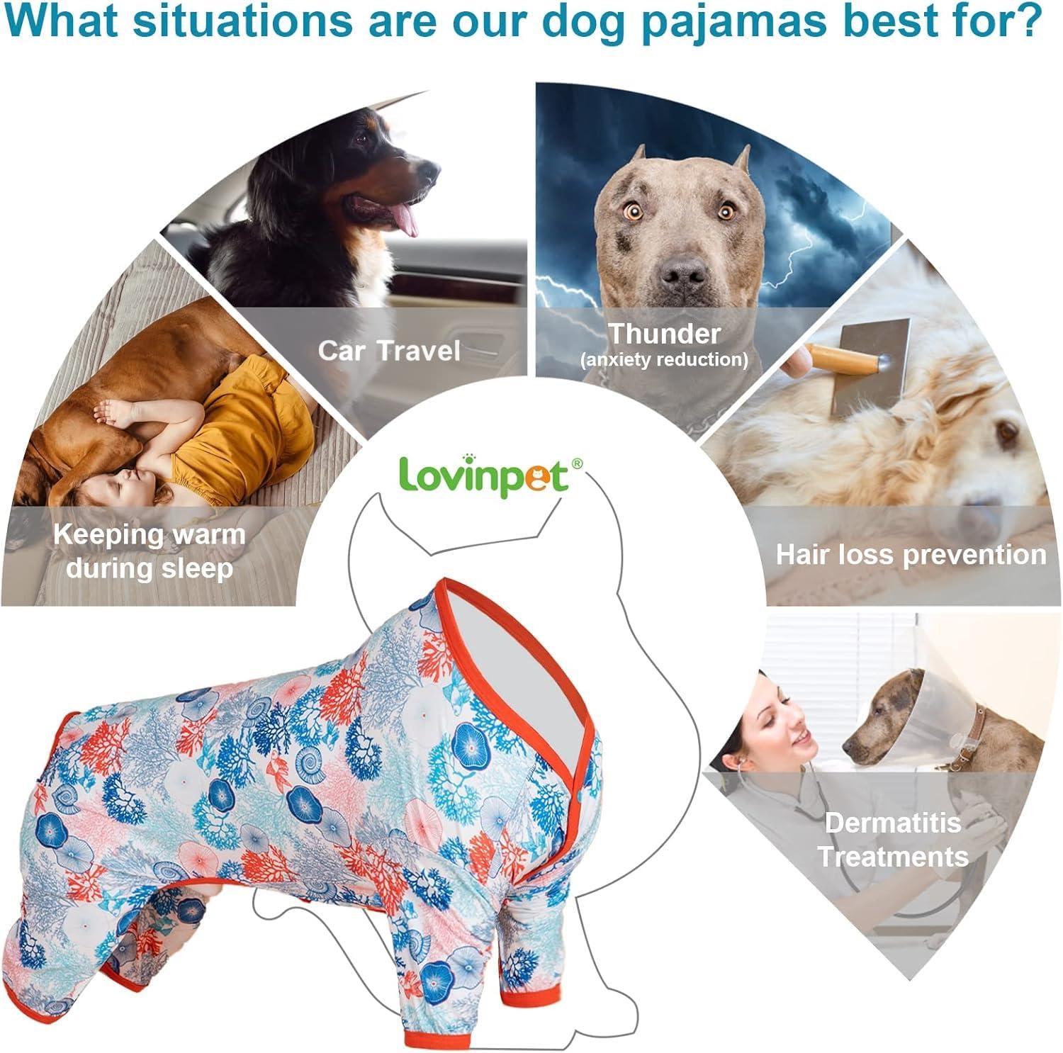 LovinPet Pajamas lightweight soft fabric breathable comfort for daily wear