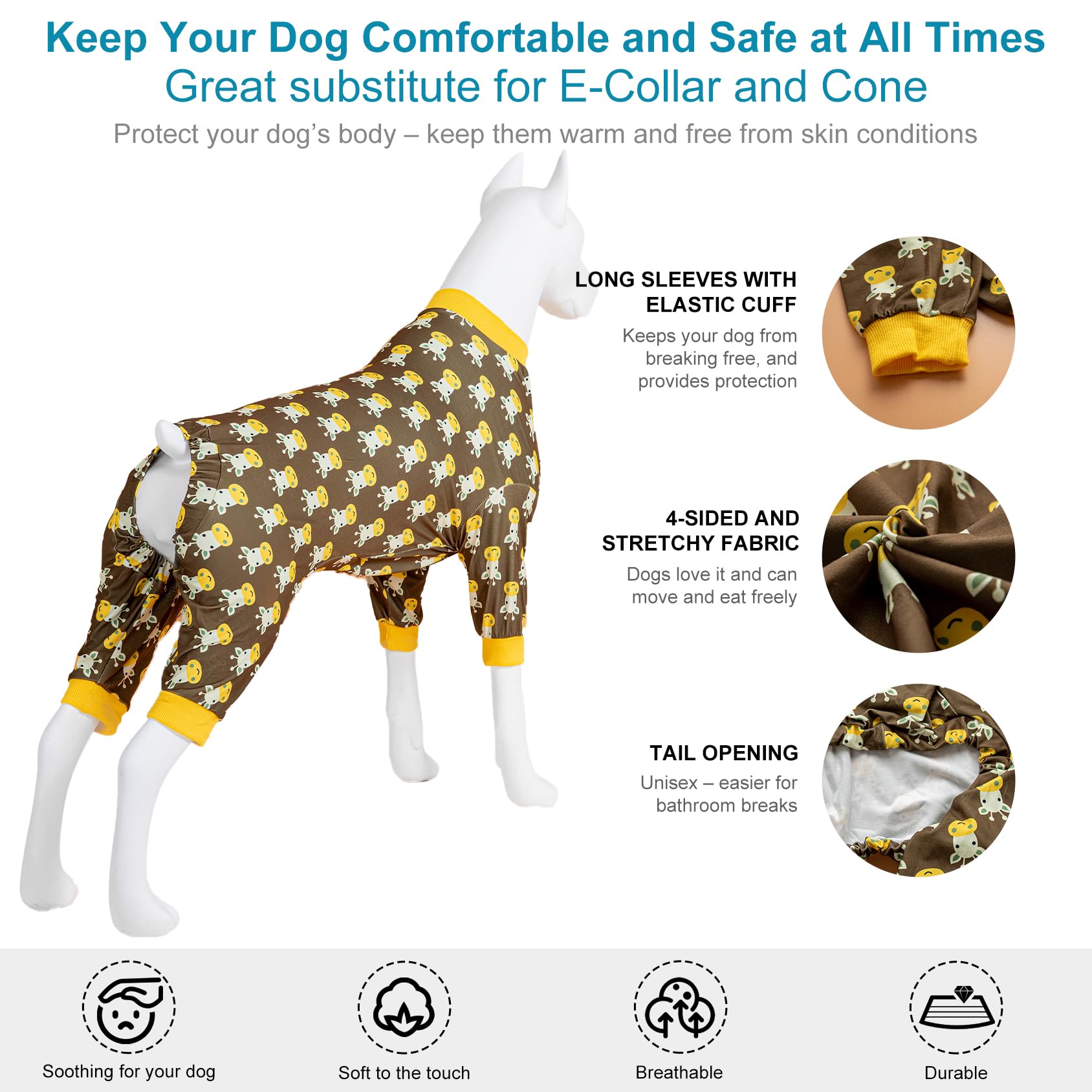 LovinPet sun-protection pajama design reducing sun exposure on hot days.