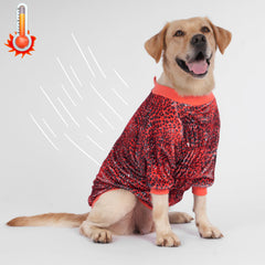 LovinPet pink dot leopard pattern closeup highlights stylish warmth for cold days.