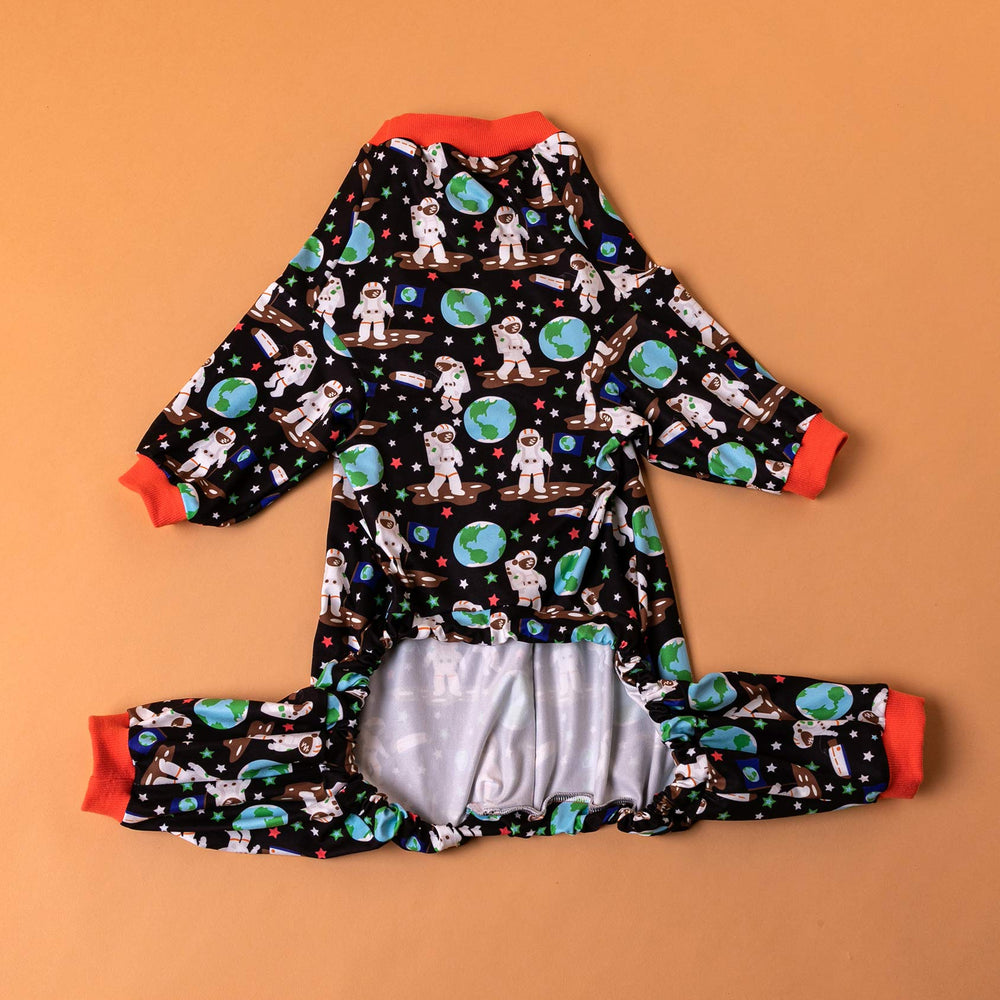 LovinPet Pitbull Onesie all-season wear demonstrates lightweight adaptability.