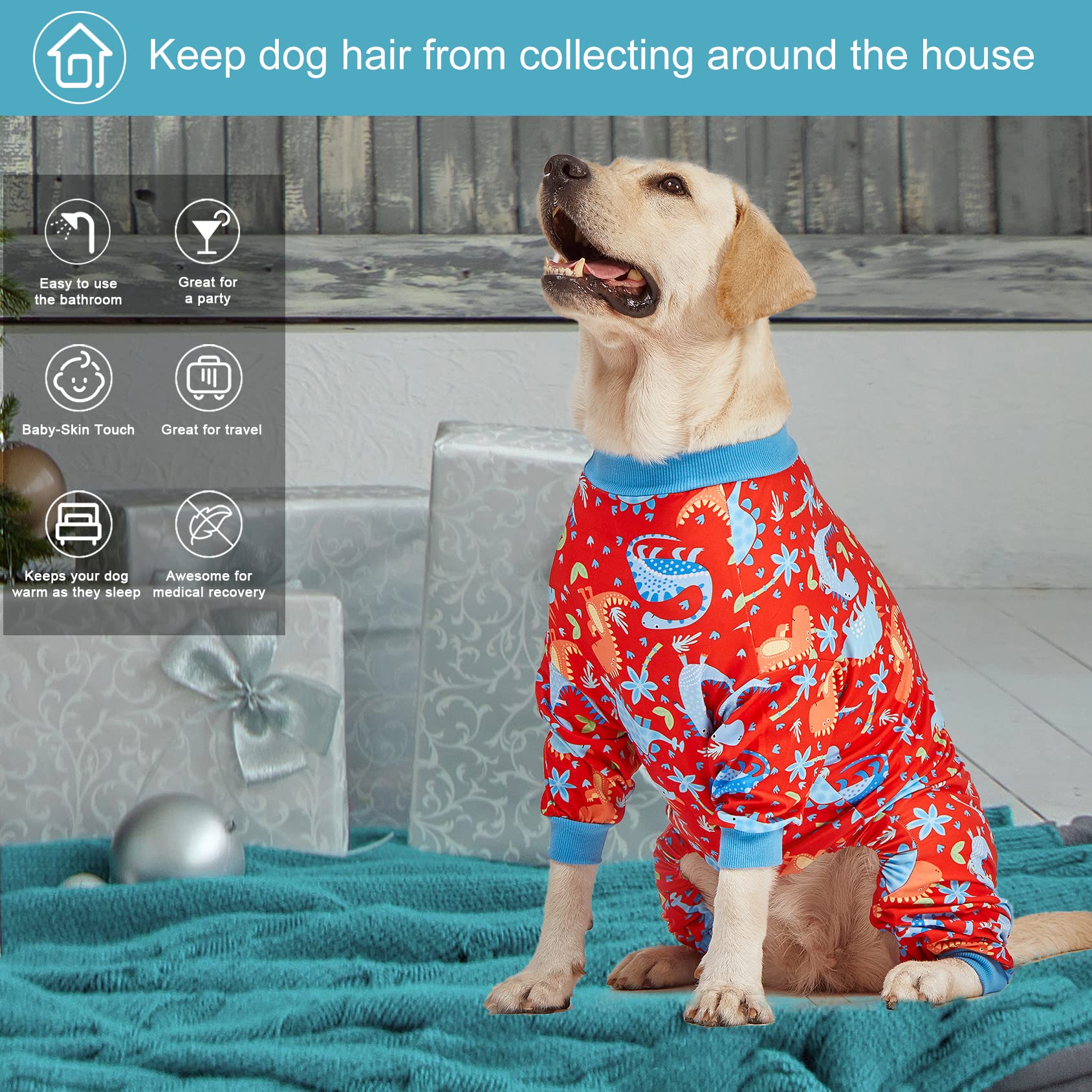 LovinPet Pitbull Pajamas anxiety-relief use scenario with cozy, calm look.