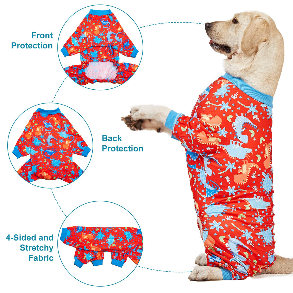 LovinPet pitbull pajamas surgery-recovery friendly protects wounds and prevents licking.