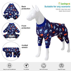 LovinPet Pitbull Onesie anxiety-relief design aids calmness during storms