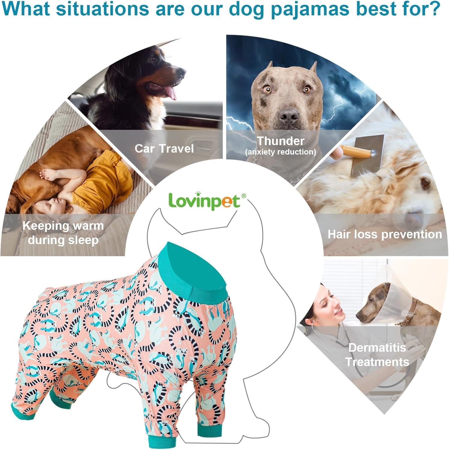 LovinPet Pitbull PJs on-dog four-seasons wear suitable for summer and winter