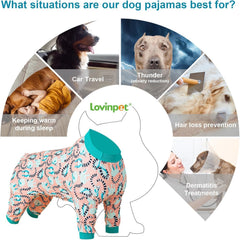 LovinPet Pitbull PJs on-dog four-seasons wear suitable for summer and winter