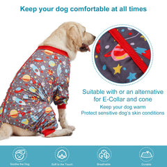 LovinPet post-surgery protection pajama covers knee and wound areas for comfortable rest