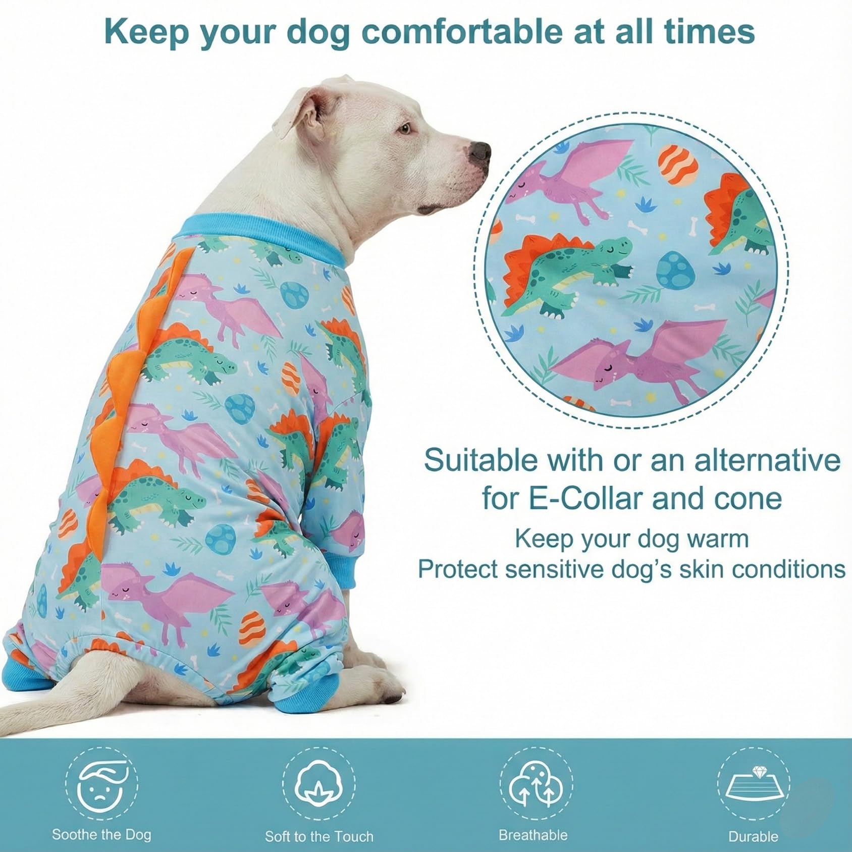 LovinPet post-op recovery suit provides gentle protection of incisions while allowing movement