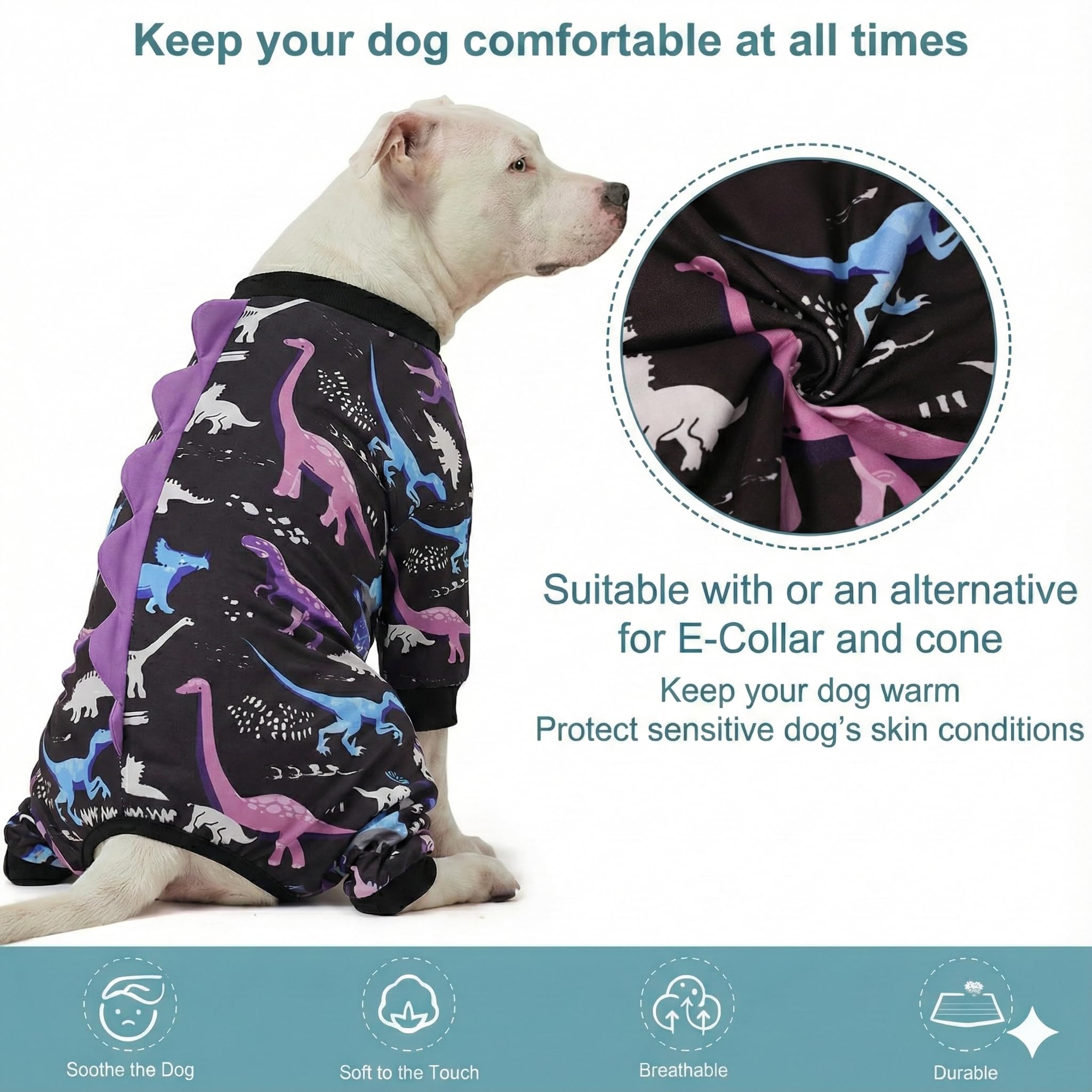 LovinPet post-op recovery suit offers light coverage to deter licking during rest