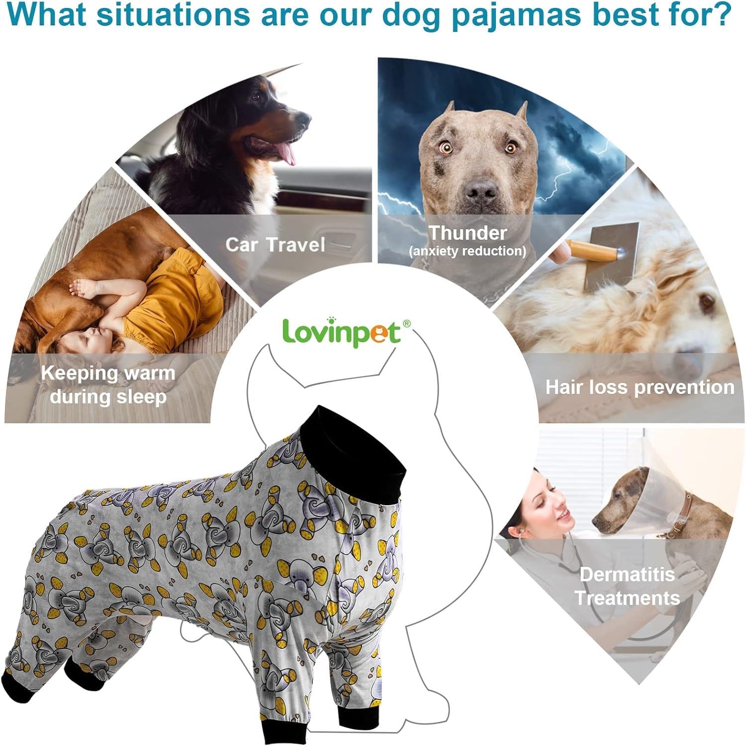LovinPet post-surgery dog shirt lightweight wearable during recovery periods