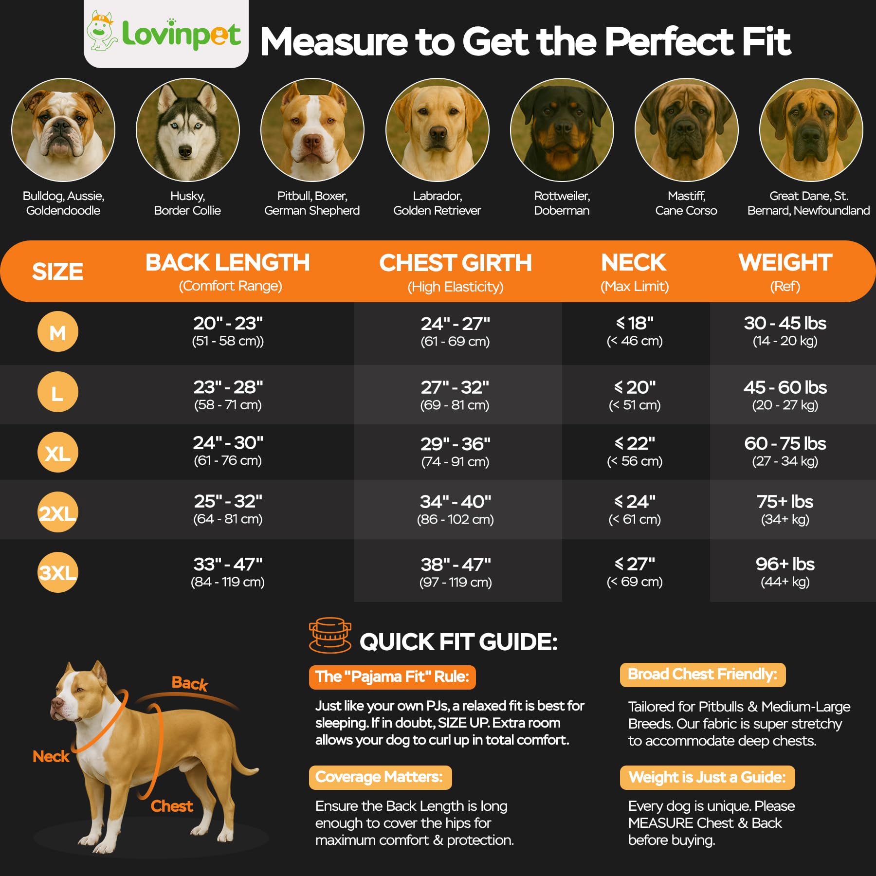 LovinPet stretchy pullover dog jammies for easy on-off use.