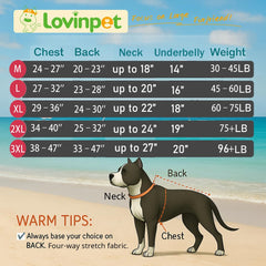 LovinPet pullover pitbull pajama back view highlighting comfortable coverage