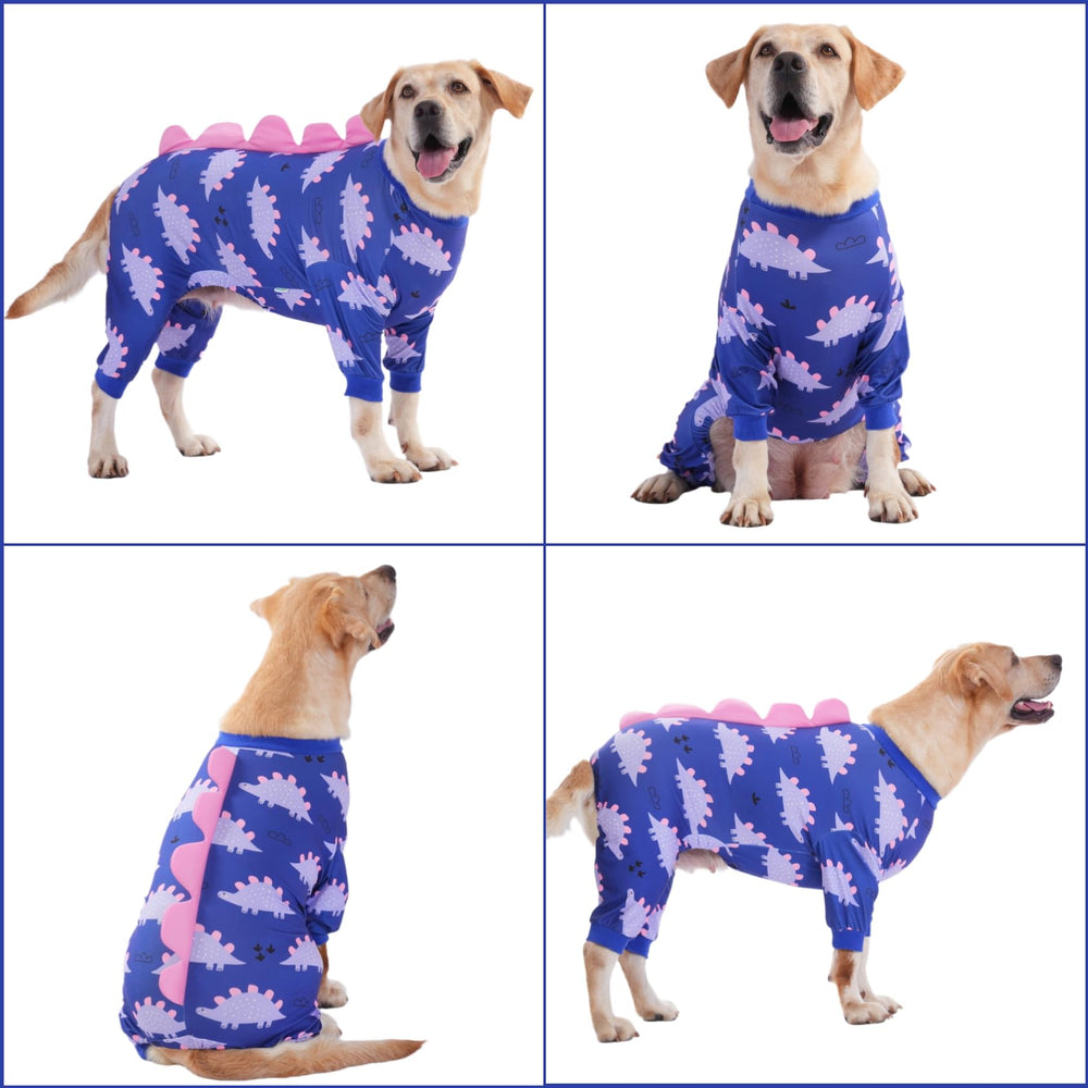 LovinPet stego spikes print dog pajamas for playful recovery wear.