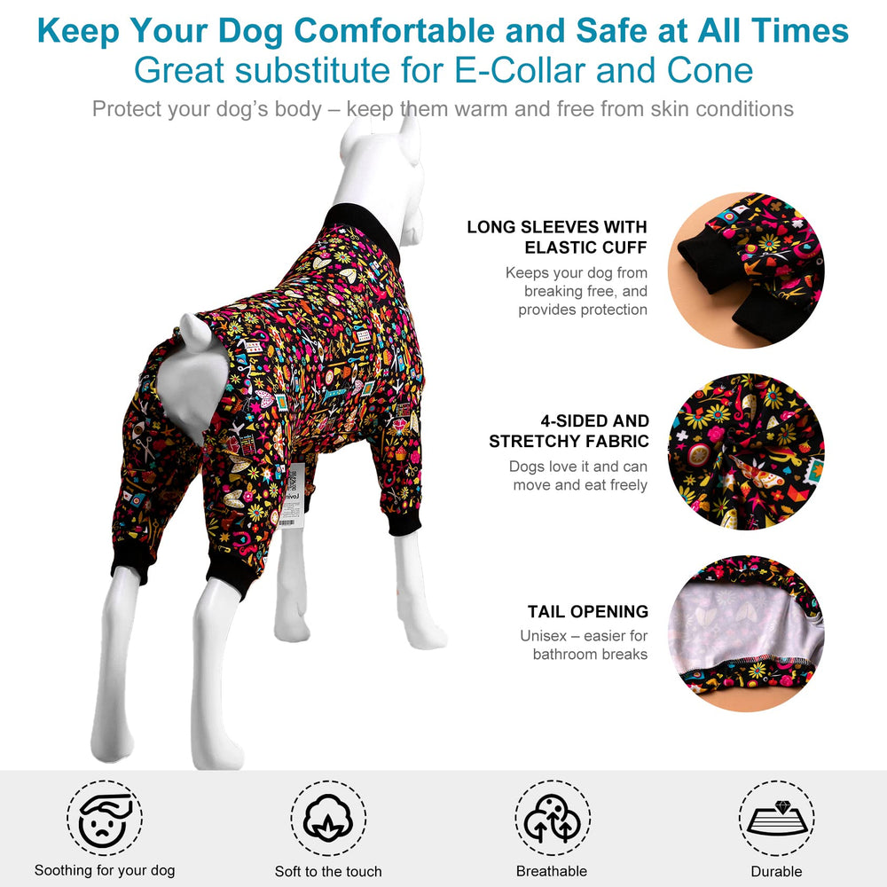 LovinPet UV-protected dog clothing shown during outdoor walk