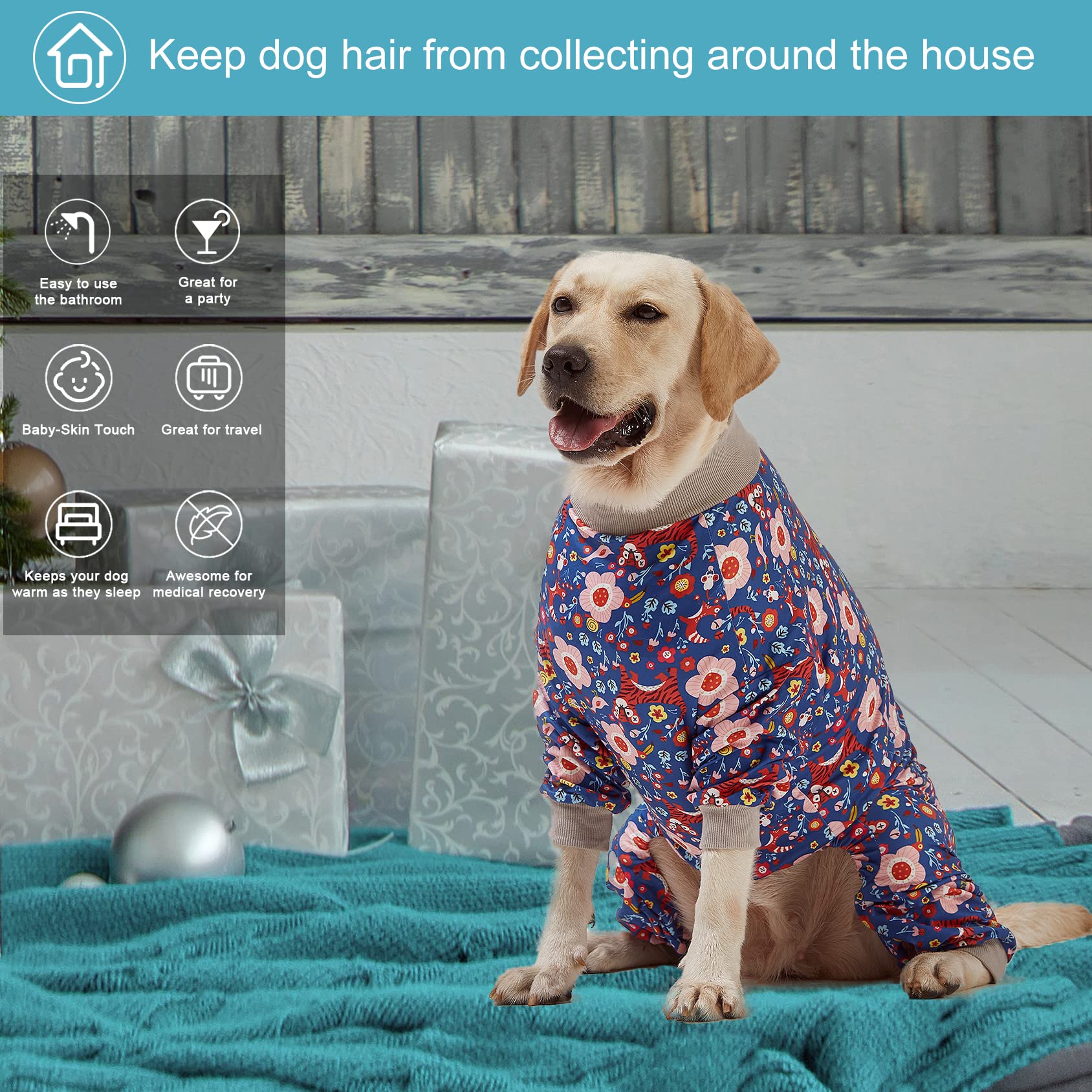LovinPet XL-size dog pajamas ensuring secure fit for large breeds