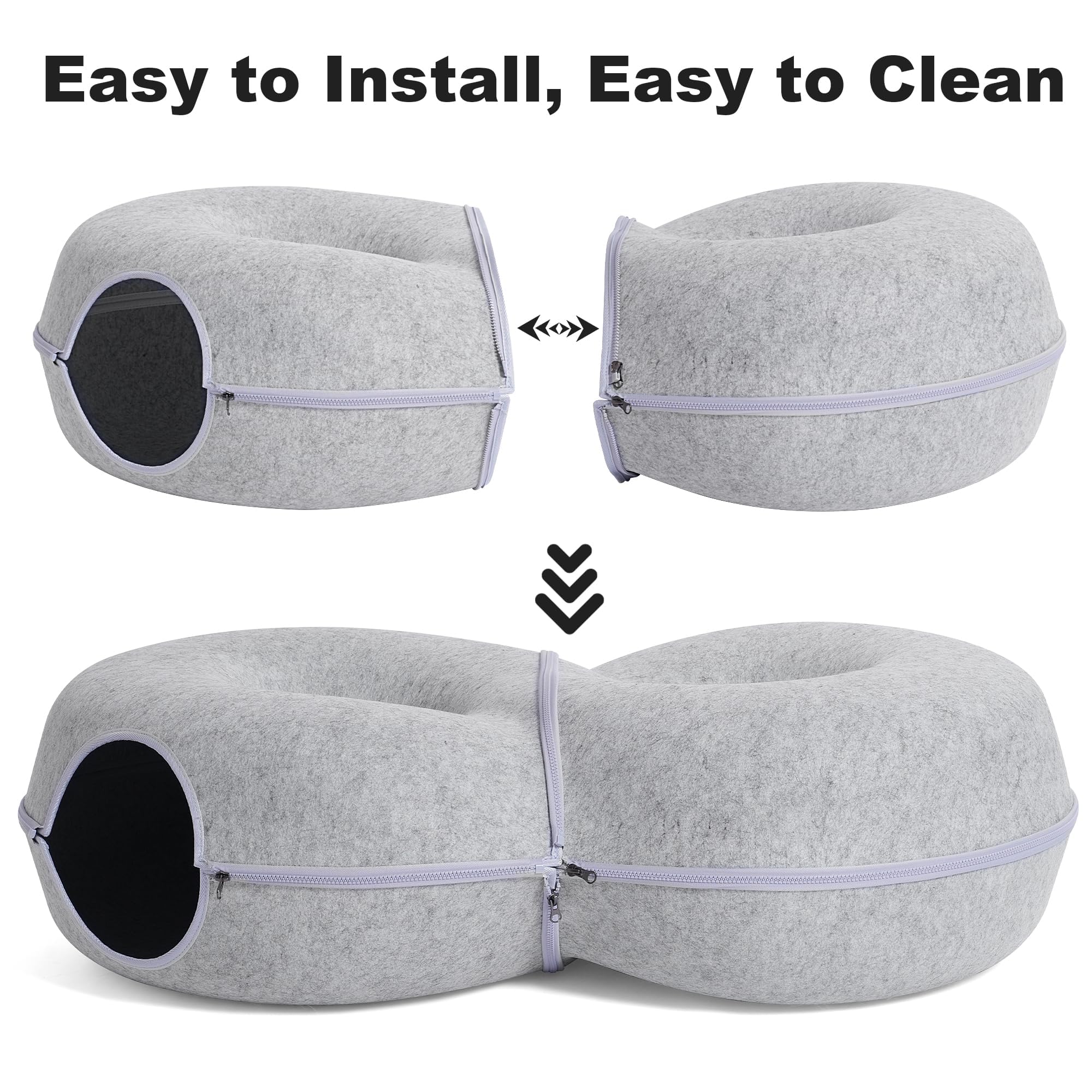 LovIntry easy-to-clean design with zipper assembly and wipe-down surface.