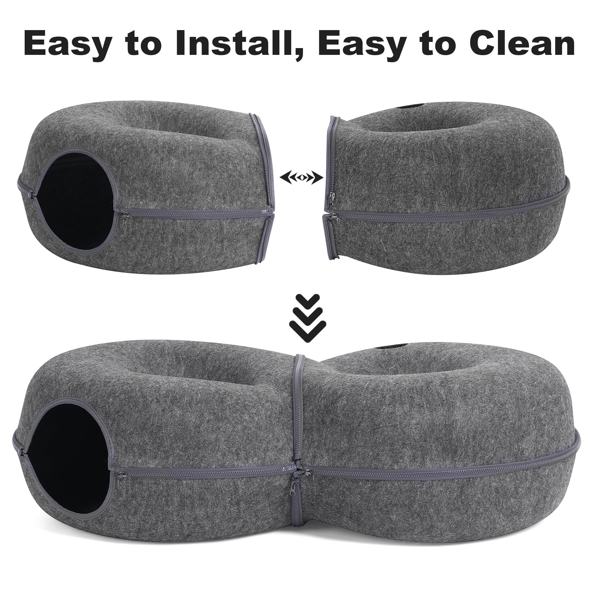 LovIntry donut tunnel fits stylish living room decor and varied spaces.