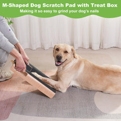 LovIntry curved M-shape scratch board during play for even nail shortening