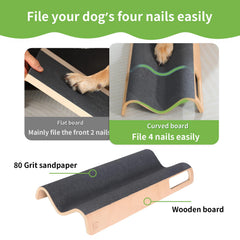 LovIntry dog nail file toy in action during playful nail care.