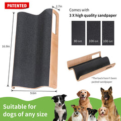 LovIntry dog nail file toy with sandpaper for quick sessions.