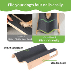 LovIntry M-Shaped Scratch Pad side view shows curved surface for even filing.