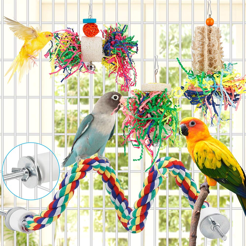 lovyoco parrot toy treat hiding aids mental stimulation via hidden treats