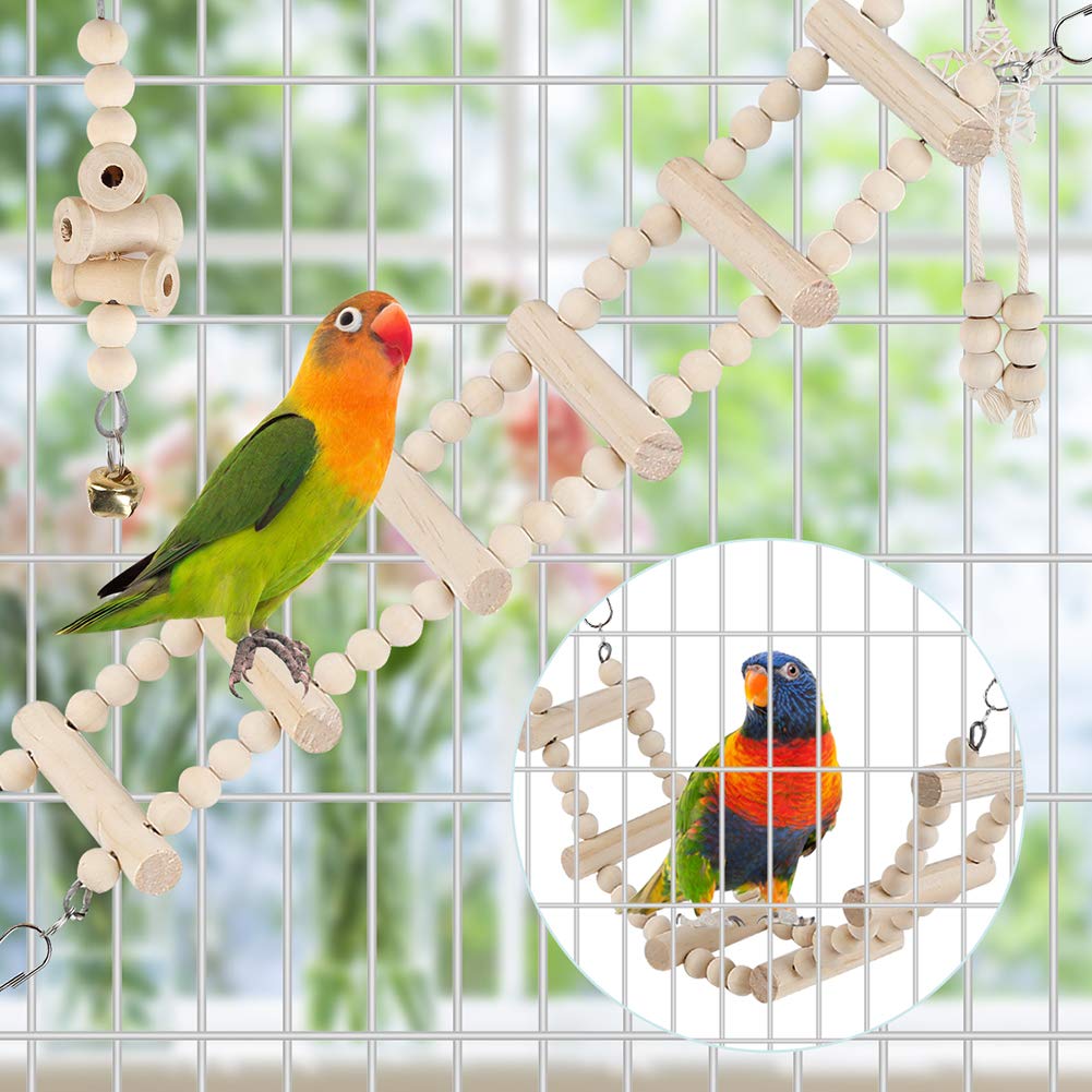 lovyoco-percha-pajaro-madera perchero seguro para trepar y descansar.