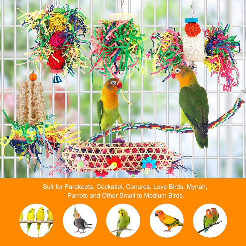lovyoco small bird toy cockatiel lovebird shredding offers hours of paper tearing entertainment