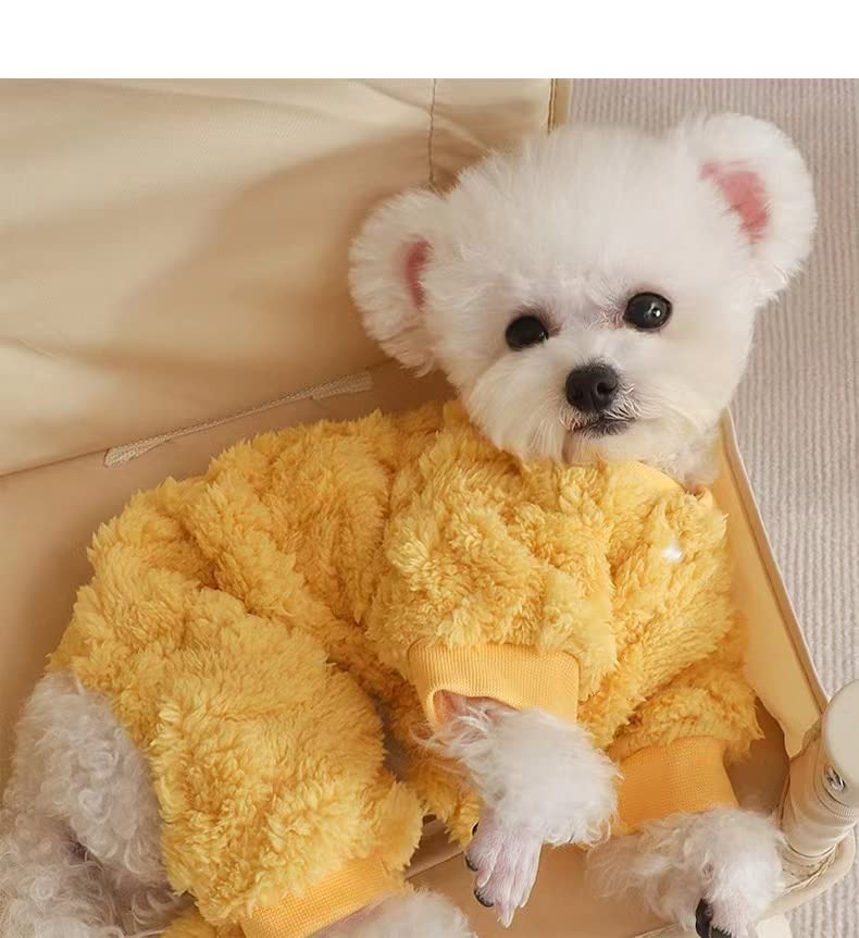 Loyanyy pijama perro amarillo confort en casa