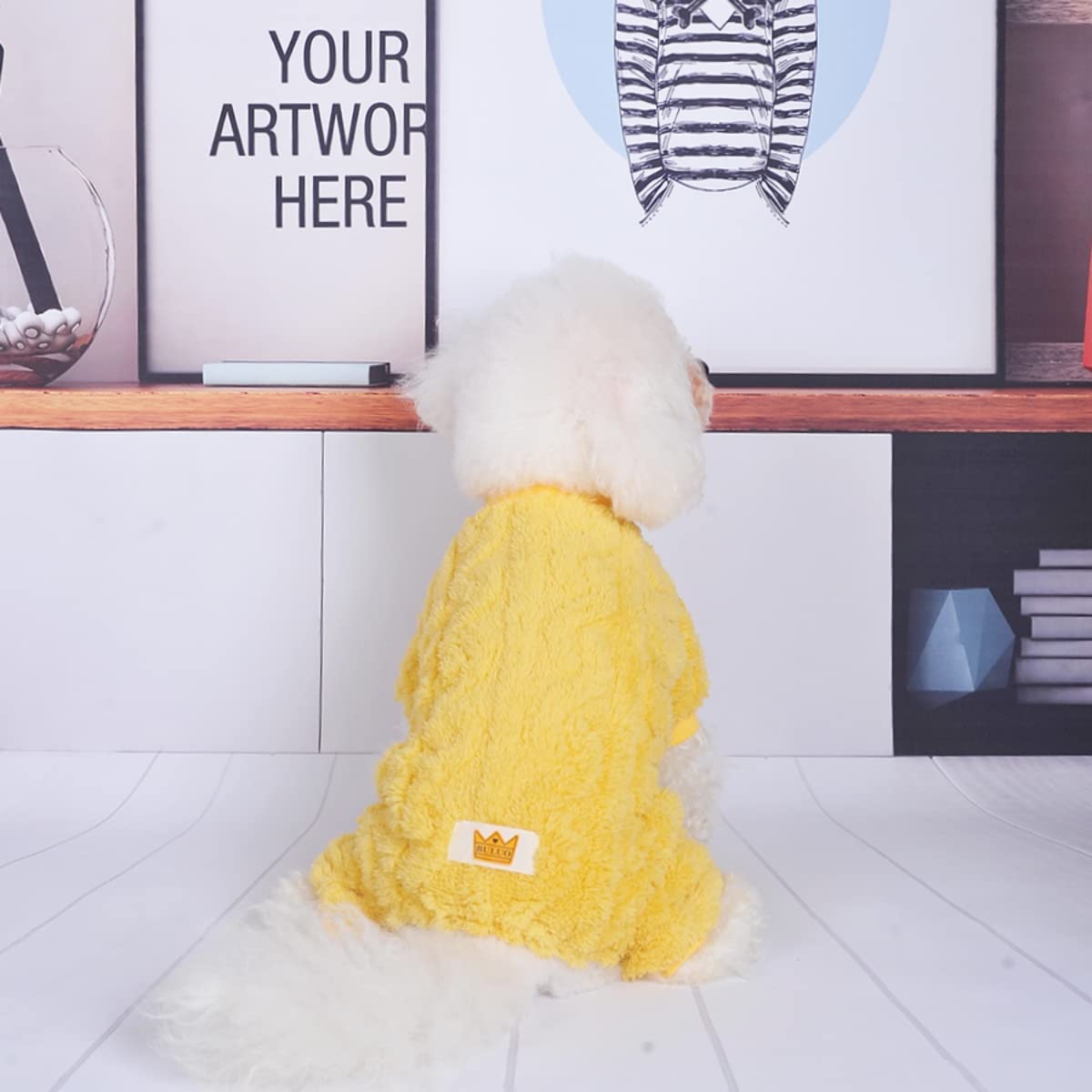 Loyanyy pijama perro tejido suave terciopelo para pelaje cómodo