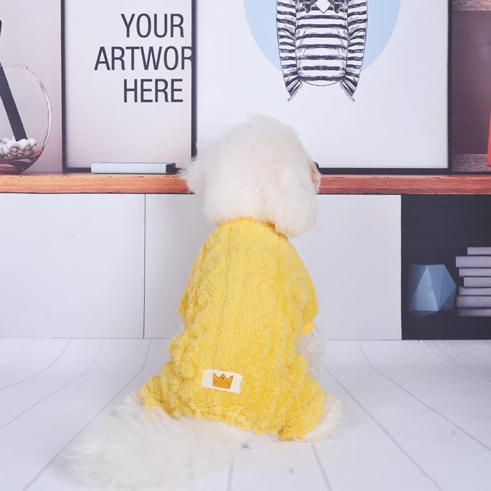 Loyanyy pijama perro tejido suave terciopelo para pelaje cómodo