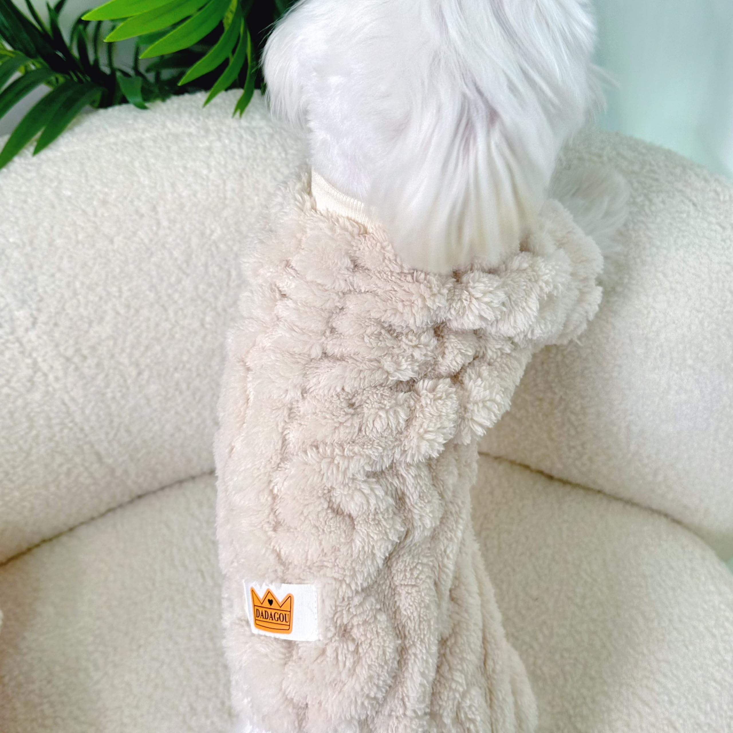 Loyanyy pijama para perro, textura fleece suave para días fríos.