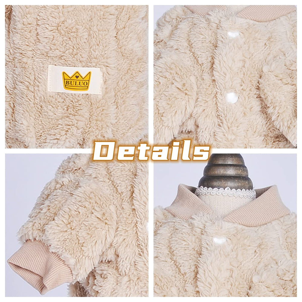 Loyanyy plush dog pajamas styled for holiday occasions and festive photos.