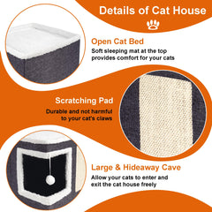 Loyareal cat bed mats two-sided for warm winter and cool summer.