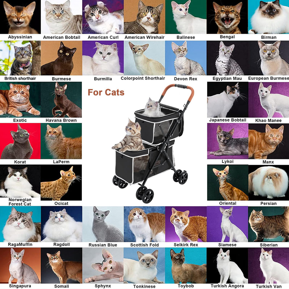 LPOTIUS stroller ready for daily errands around town and vet visits