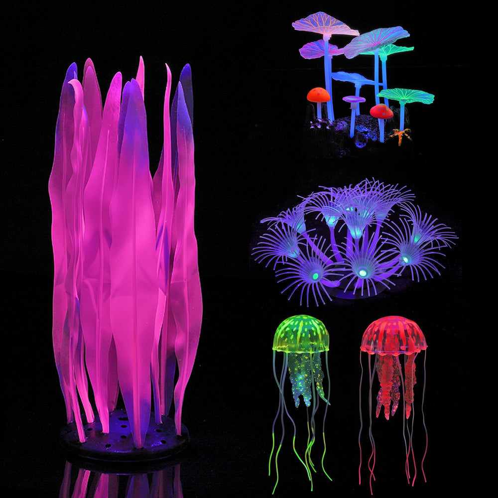 Lpraer glow aquarium jellyfish-2 brings gentle movement and luminous color.