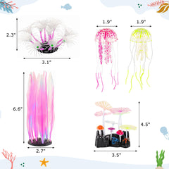 Lpraer glow aquarium sunflower adds bright focal point and cheerful hues.