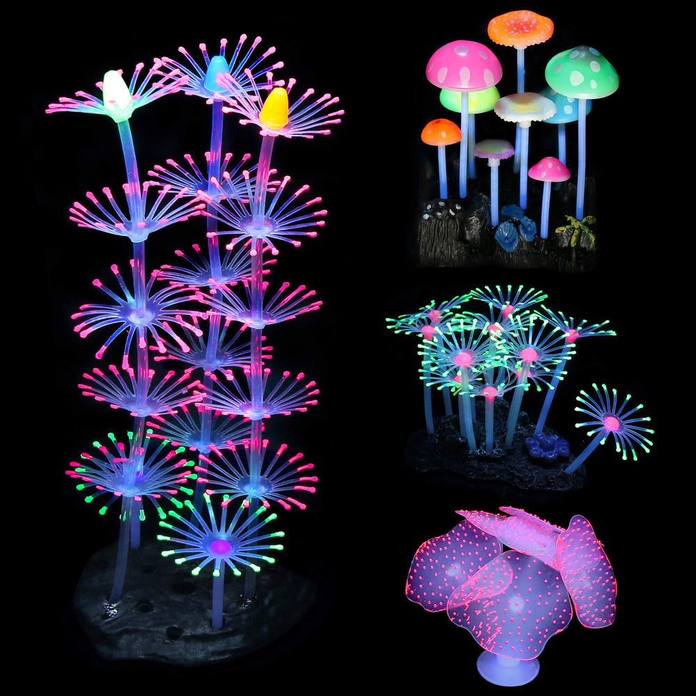 Lpraer glow branch coral decor adds vibrant underwater ambience with easy setup.