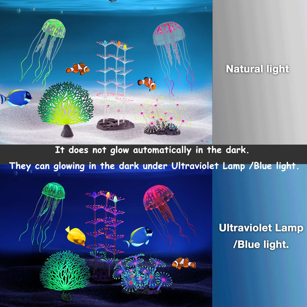 Lpraer glow coral tree yellow green adds color and atmosphere to reef tanks.