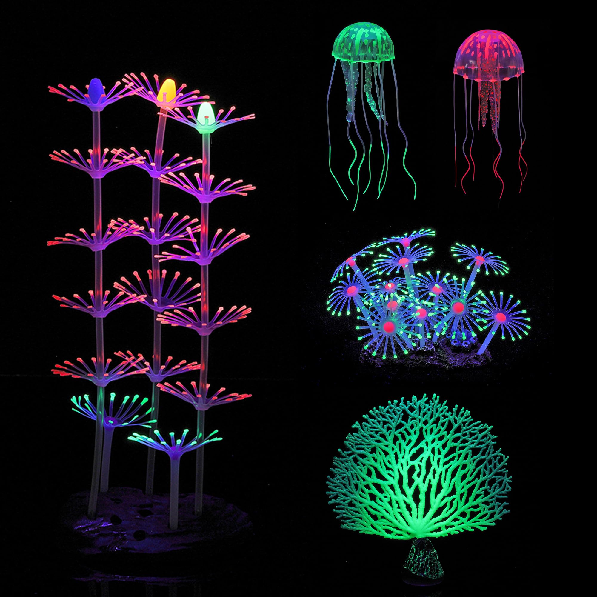 Lpraer glow small jellyfish adds charm to nano or cube tanks.