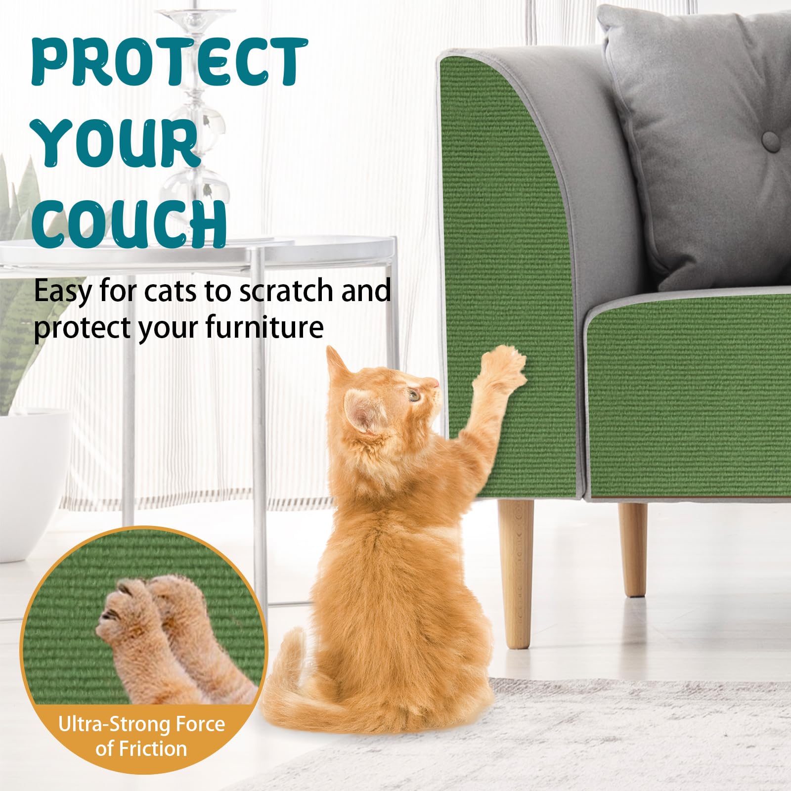 LSGCQ cat-shelves usage demonstrates mat on shelves and cat trees for protection.