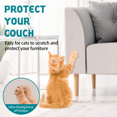 LSGCQ scratcher mat fits cat trees and shelves, reducing furniture scratches.
