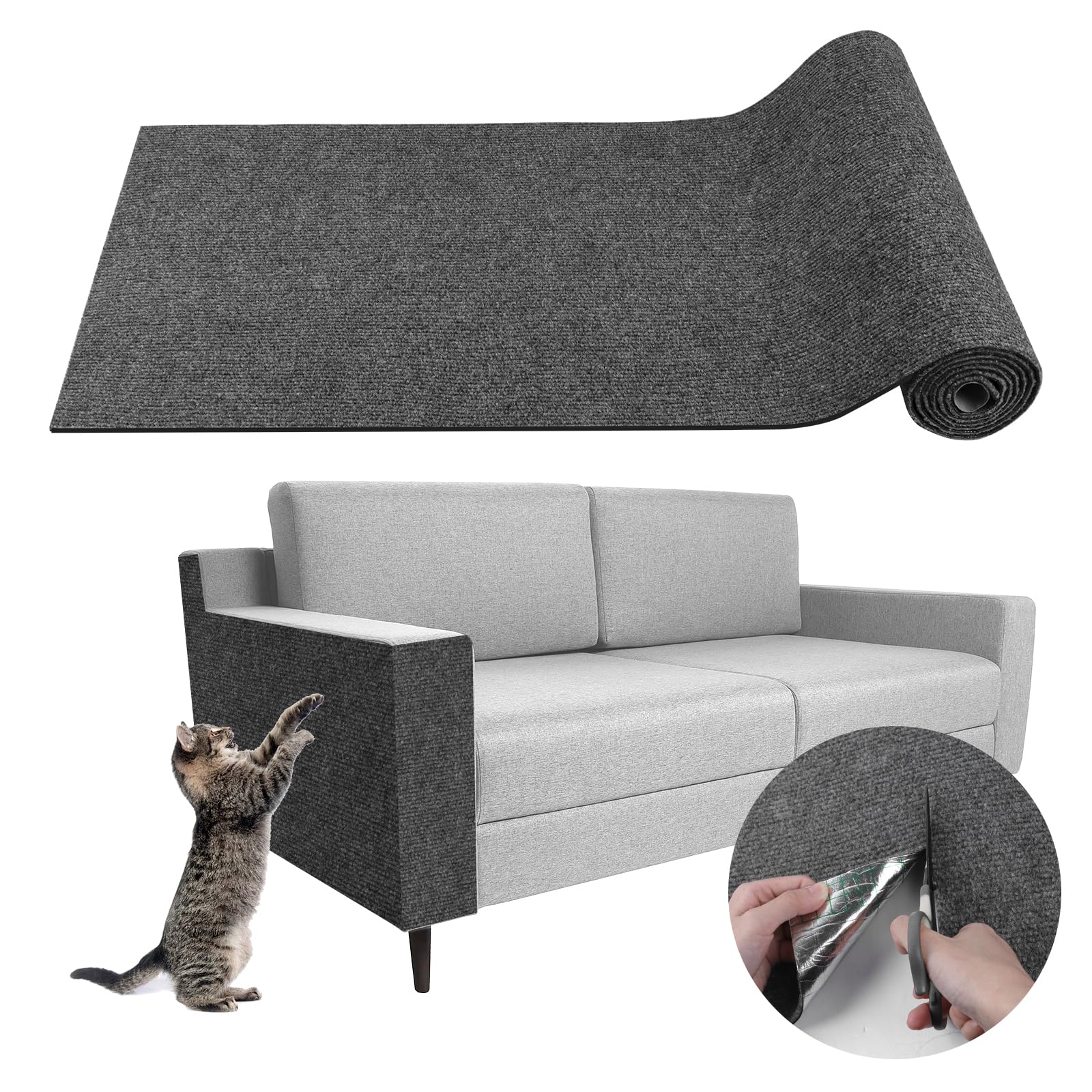 LSGCQ climbing cat scratcher mat full view protects furniture from scratches